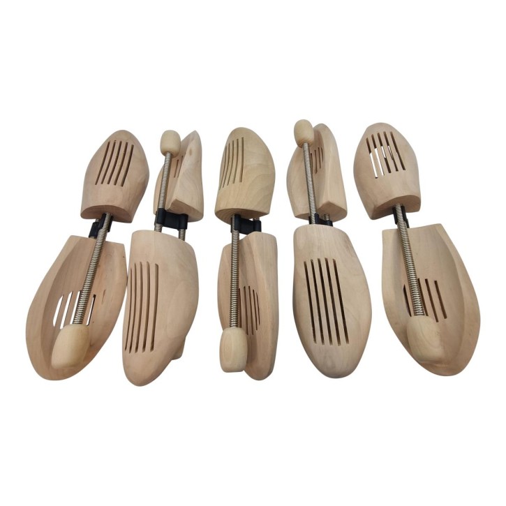 DELFA Holz Spiralfeder Schuhspanner (Set von 5 Paar)